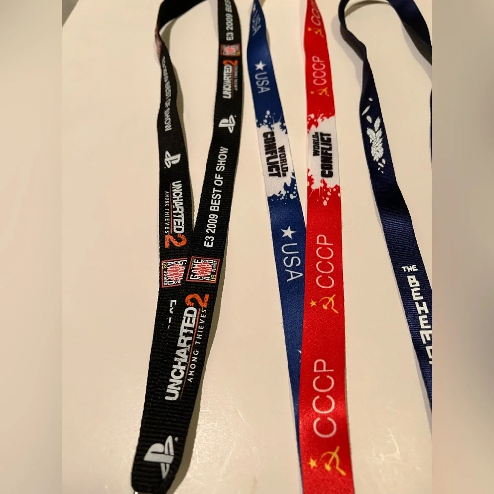 NWOT LOT OF 3 VIDEO GAME LANYARDS.